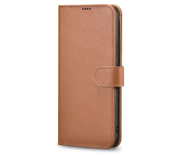 Etui / obudowa na smartfona iCarer Haitang Wallet Leather Case do Samsung Galaxy S22+ brązowy