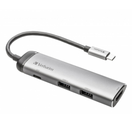 Hub USB Verbatim USB-C - 2x USB 3.0, USB-C 3.1, HDMI 4K