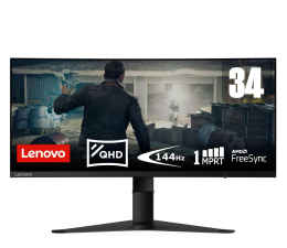 Monitor LED 32" i większy Lenovo G34w-10 czarny Curved