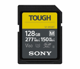 Karta pamięci SD Sony 128GB SDXC Tough UHS-II U3 V60 277MB/s