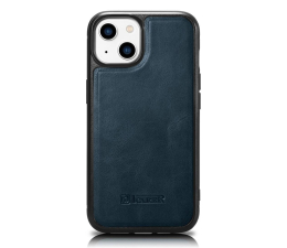 Etui / obudowa na smartfona iCarer Leather Oil Wax do iPhone 14 Plus niebieski