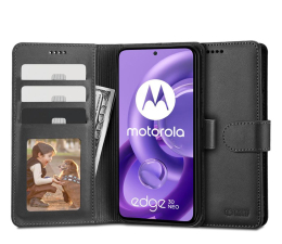 Etui / obudowa na smartfona Tech-Protect Wallet do Motorola Edge 30 Neo black