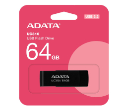 Pendrive (pamięć USB) ADATA 64GB UC310 czarny (USB 3.2)