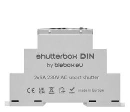 Inteligentny sterownik BleBox shutterBox DIN - sterownik rolet WiFi na szynę DIN