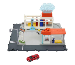 Pojazd / tor i garaż Mattel Matchbox Prawdziwe Przygody Myjnia samochodowa