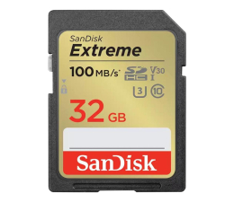Karta pamięci SD SanDisk 32GB SDHC Extreme 100MB/s V30 UHS-I U3