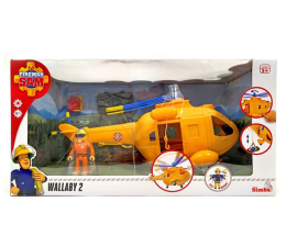 Pojazd / tor i garaż Simba Strażak Sam Helikopter Wallaby II
