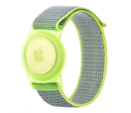Lokalizator i komunikator Tech-Protect Opaska Dziecięca Nylon do Apple AirTag lime