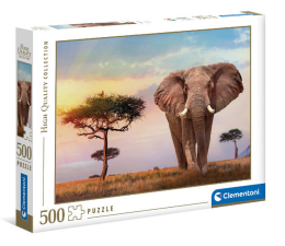 Puzzle 500 - 1000 elementów Clementoni High Quality Collection Zachód słońca w Afryce 500 el. 35096
