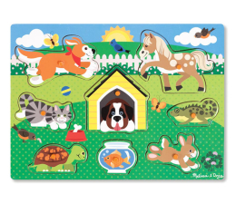Zabawka drewniana Melissa & Doug Puzzle drewniane Zwierzęta domowe
