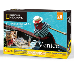 Puzzle do 500 elementów Cubic fun Puzzle 3D National Geographic Plac św. Marka w Wenecji