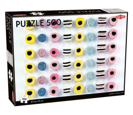 Puzzle 500 - 1000 elementów Tactic Puzzle 500 el. Liquorice allsorts in a row