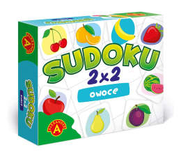 Gra słowna / liczbowa ALEXANDER Sudoku 2×2 Owoce