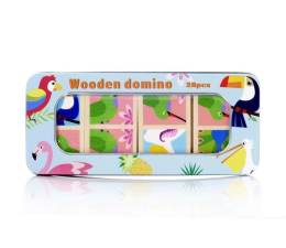 Zabawka drewniana ARTYK Domino drewniane ptaszki