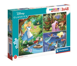 Puzzle dla dzieci Clementoni Supercolor Disney Classic 3x48 el. 25267