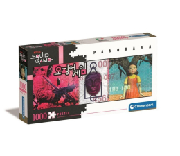 Puzzle 1000 - 1500 elementów Clementoni Panorama Squid Game 1000 el. 39694