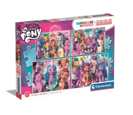 Puzzle dla dzieci Clementoni Supercolor My Little Pony 20+60+100+180 el. 21413