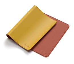 Podkładka pod mysz Satechi Dual Eco Leather Desk (yellow/orange)