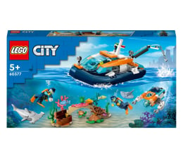 Klocki LEGO® LEGO City 60377 Łódź do nurkowania badacza