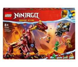 Klocki LEGO® LEGO Ninjago 71793 Lawowy smok zmieniający się w falę ognia