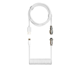 Kable do klawiatur Cooler Master Coiled Cable (Snow White)