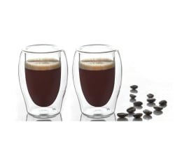 Naczynie do serwowania napojów DUKA LISE zestaw 2 szklanek h 8 cm espresso