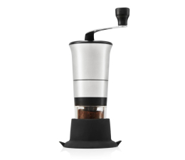 Młynek do kawy DUKA GRIND ręczny młynek do kawy stal nierdz.+silikon 10x20cm