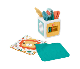 Zabawka dla małych dzieci Fisher-Price Kostka sensoryczna pudełko chusteczek
