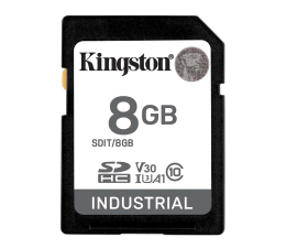 Karta pamięci SD Kingston 8GB SDHC Industrial UHS-I U3 V30 A1 pSLC