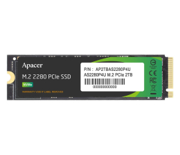 Dysk SSD Apacer 256GB M.2 PCIe NVMe AS2280P4U