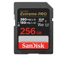 Karta pamięci SD SanDisk 256GB SDXC Extreme PRO 280MB/s V60 UHS-II