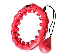 Hula hop One Fitness Hula Hop z wypustkami i obciążnikiem OHA01 Red