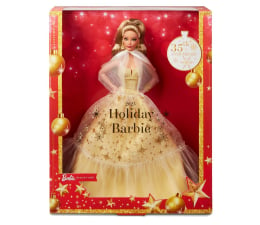 Lalka i akcesoria Barbie Signature Lalka świąteczna z jasnobrązowymi włosami