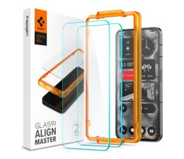 Folia / szkło na smartfon Spigen Glas.TR AlignMaster do Nothing Phone (2) 5G (2-pack)
