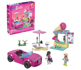 Klocki dla dzieci Mega Bloks Barbie Kabriolet i stoisko z lodami