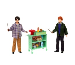 Lalka i akcesoria Mattel Harry Potter Harry i Ron w Ekspresie do Hogwartu
