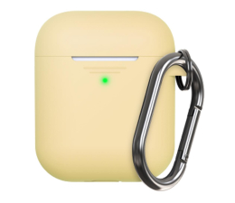 Etui na słuchawki KeyBudz Elevate Keychain do AirPods 1/2 pastel yellow