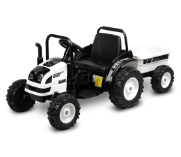 Pojazd na akumulator Toyz Traktor z przyczepą Hector White