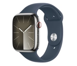 Smartwatch LTE Apple Watch 9 45/Silver Steel/Storm Blue Sport Band S/M LTE