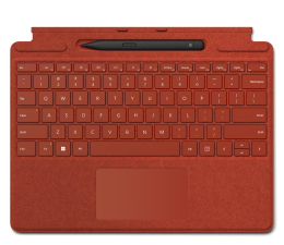 Klawiatura do tabletu Microsoft Surface Pro Keyboard z piórem Slim Pen 2 Czerwony mak