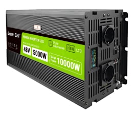 Przetwornica samochodowa Green Cell PowerInverter LCD 48 V 5000W/10000W (czysty sinus)