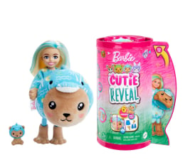 Lalka i akcesoria Barbie Cutie Reveal Chelsea Lalka Miś-Delfin Seria Kostiumy