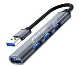 Hub USB Qoltec USB-A 3x USB 2.0, 1x USB 3.0
