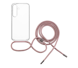 Etui / obudowa na smartfona FIXED Pure Neck do Samsung Galaxy S24+ różowy
