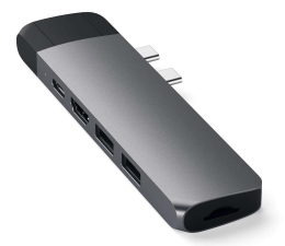 Hub USB Satechi Pro Hub z Ethernet do MacBook (space gray)