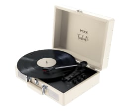 Gramofon Mixx Audio Tribute Stereo Vinyl Record Player Cream