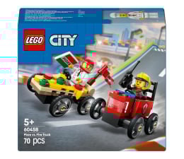 Klocki LEGO® LEGO City 60458 Zestaw wyścigówek: Pizza kontra wóz strażacki