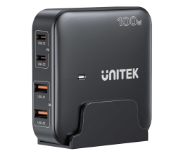 Ładowarka do smartfonów Unitek Ładowarka biurkowa GaN 100W 2x USB-A 2x USB-C