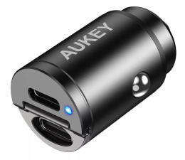 Ładowarka do smartfonów Aukey Ładowarka samochodowa 2x USB-C PD 30W