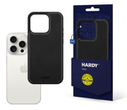 Etui / obudowa na smartfona 3mk HARDY Silky Leather MagCase do iPhone 15 Pro czarny